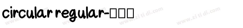 circular regular字体转换